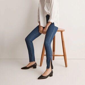Madewell: High-Rise Roadtripper Skinny Jeans with Slit-Hem - 33